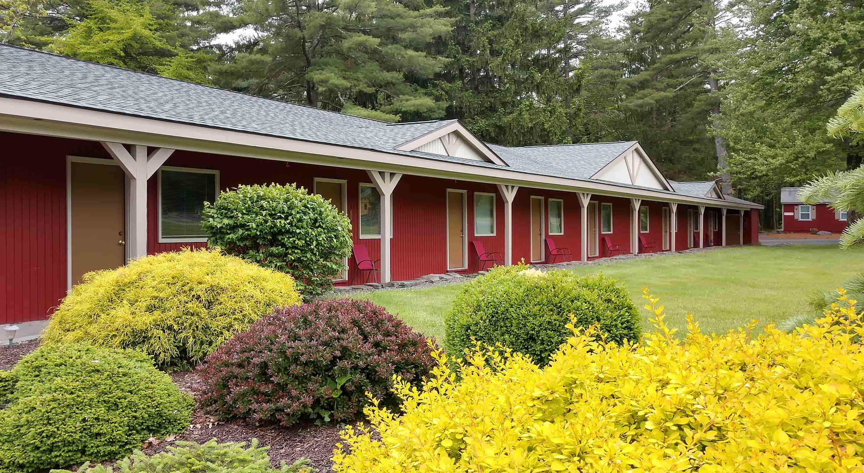 Exterior of the Grange Valley cabins