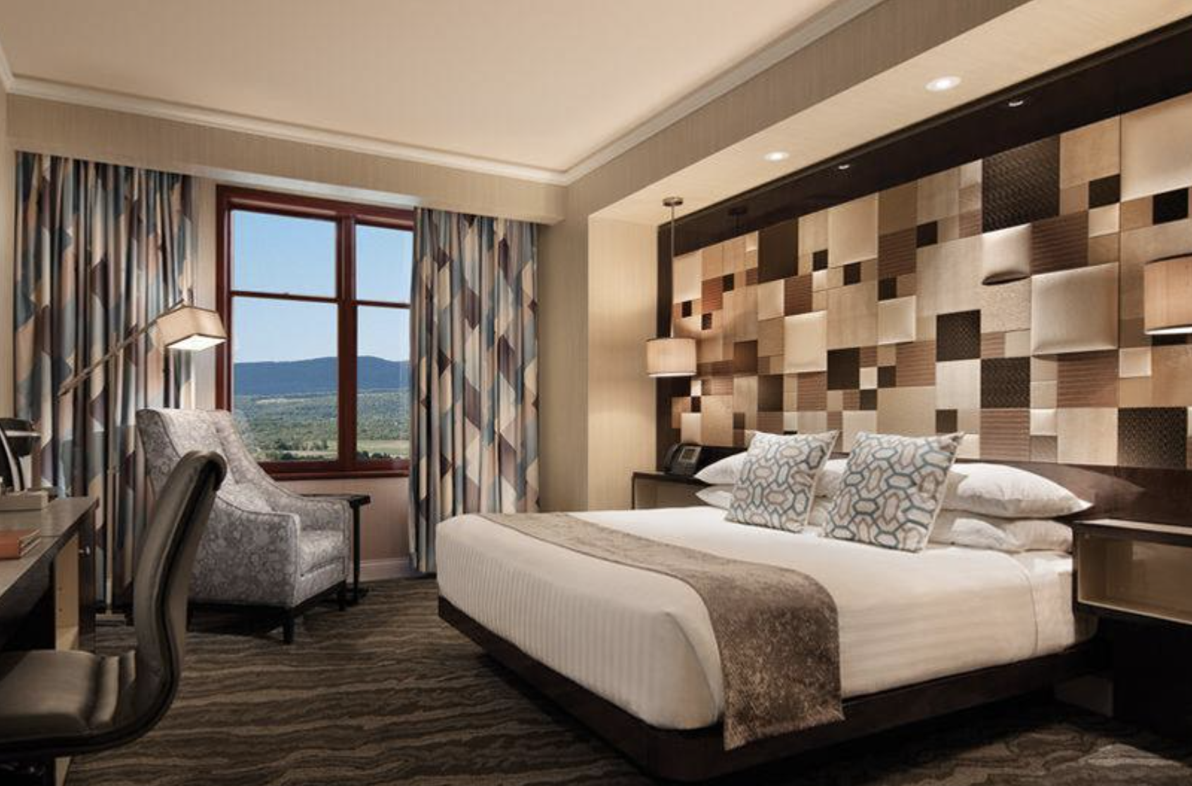 Interior of a Mount Airy Casino Resort hotel room