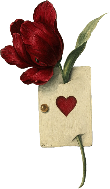 Nick & Brett heart card