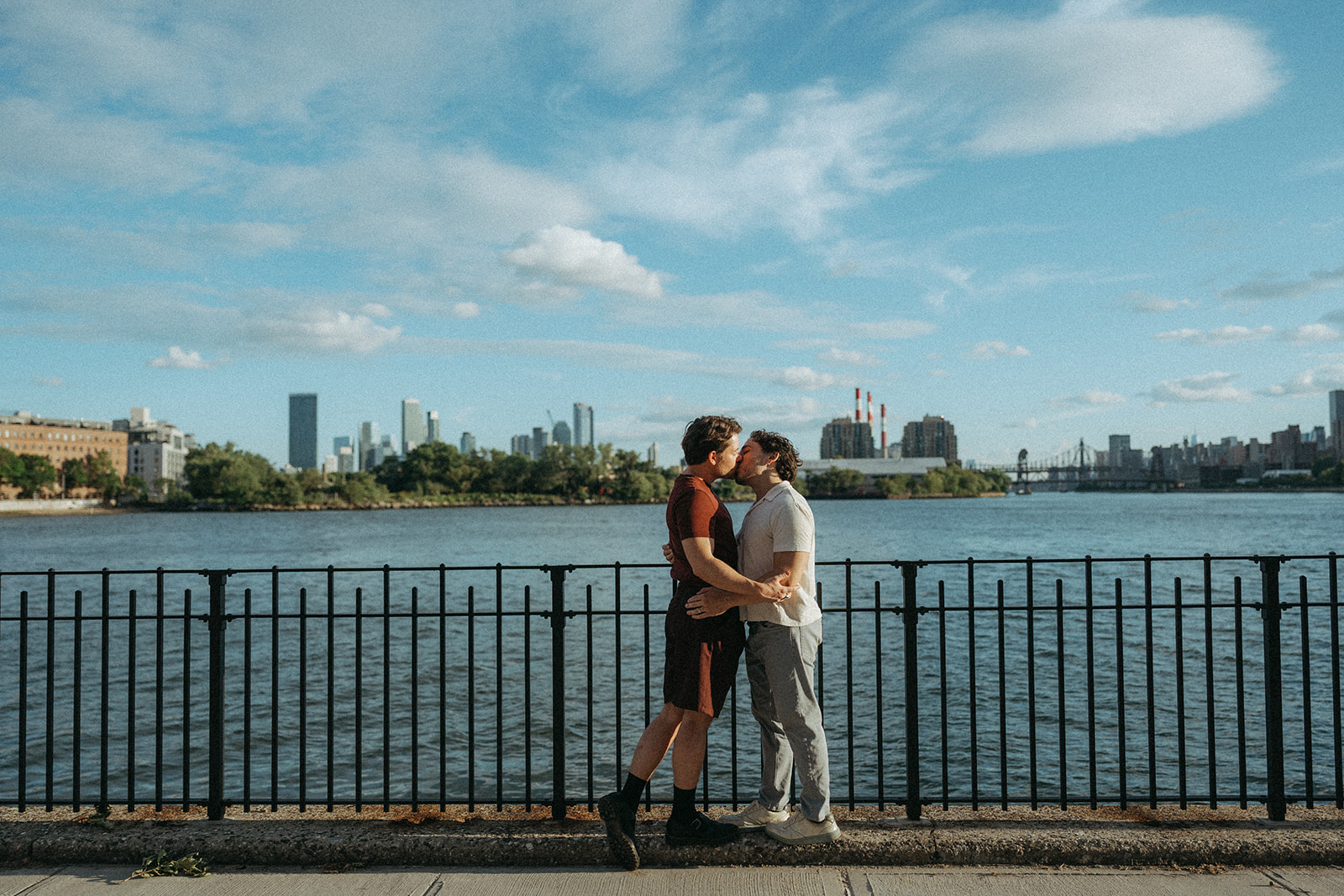 Nick and Brett by the East River